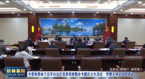 市委常委班子召开自治区党委巡视整改专题民主生活会 李楚主持会议并讲话